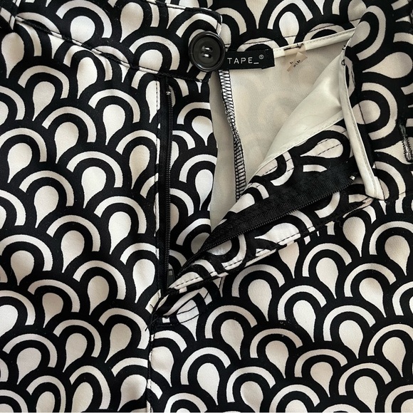 Black Tape Women’s High Waist Patterned Shorts Small | Geometric Print Dressy - Picture 4 of 12